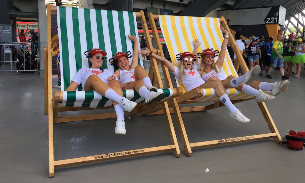 Giant Deck Chair Photobooth prop